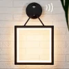 Firkantet LED-vegglampe Mirco med bevegelsessensor