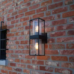 Flair utendørs vegglampe, med to lamper