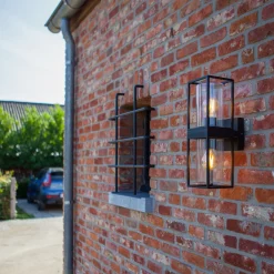 Flair utendørs vegglampe, med to lamper