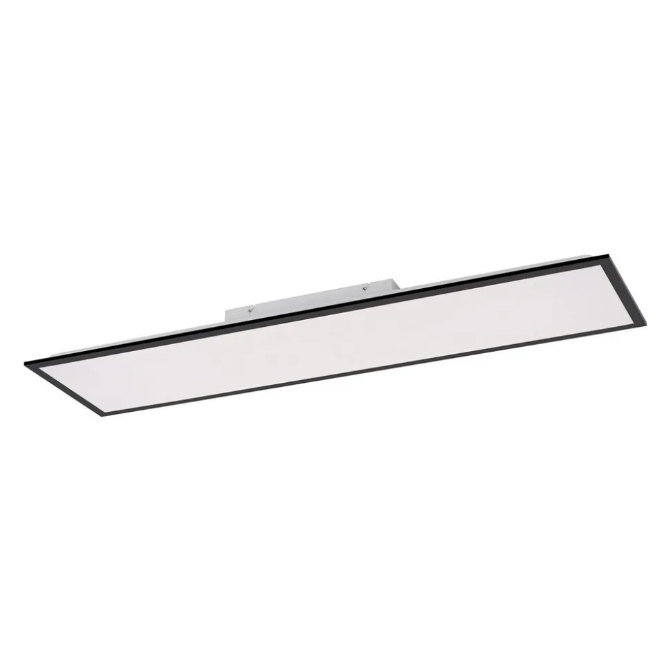 Flat LED-monteringspanel CCT, svart, 119 x 29 cm