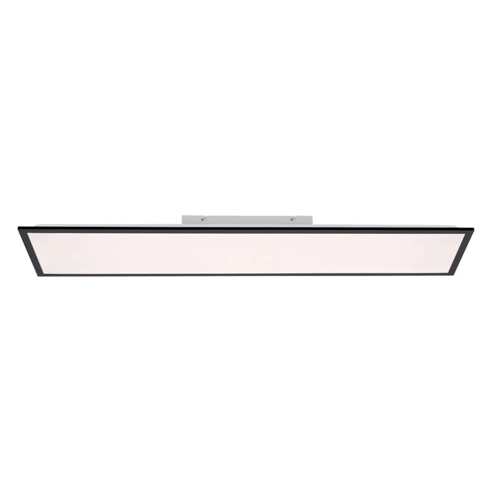Flat LED-monteringspanel CCT, svart, 119 x 29 cm