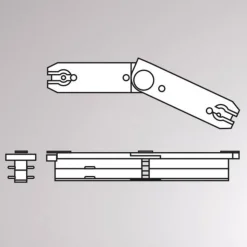 Flekskobling for Volare 2-fase skinne, 70–150°