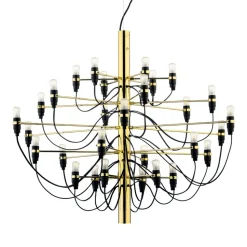 FLOS 2097/30 Lysekrone messing 30x2,7W LED matt