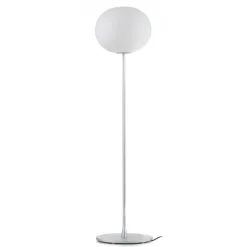 FLOS Glo-Ball Floor 1 gulvlampe, matt sølv