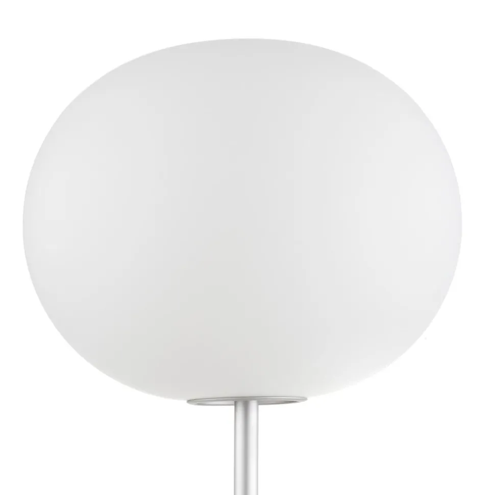 FLOS Glo-Ball Floor 1 gulvlampe, matt sølv