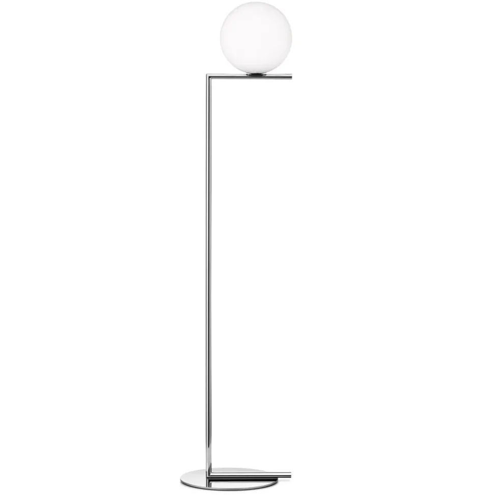 FLOS IC F1 gulvlampe krom Ø 20 cm