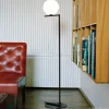 FLOS IC F2 gulvlampe svart Ø 30 cm
