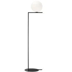 FLOS IC F2 gulvlampe svart Ø 30 cm