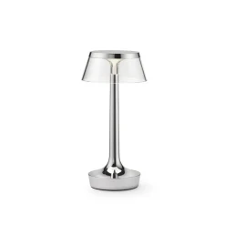 FLOS LED-bordlampe Bon jour unplugged, krom