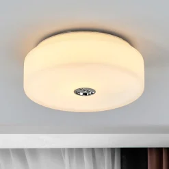 FLOS Mini Button taklampe laget av glass