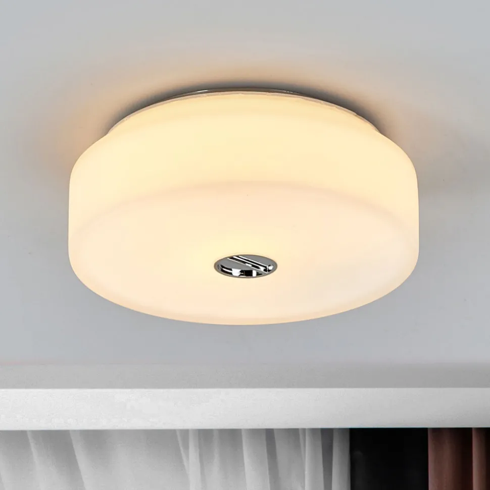 FLOS Mini Button taklampe laget av glass
