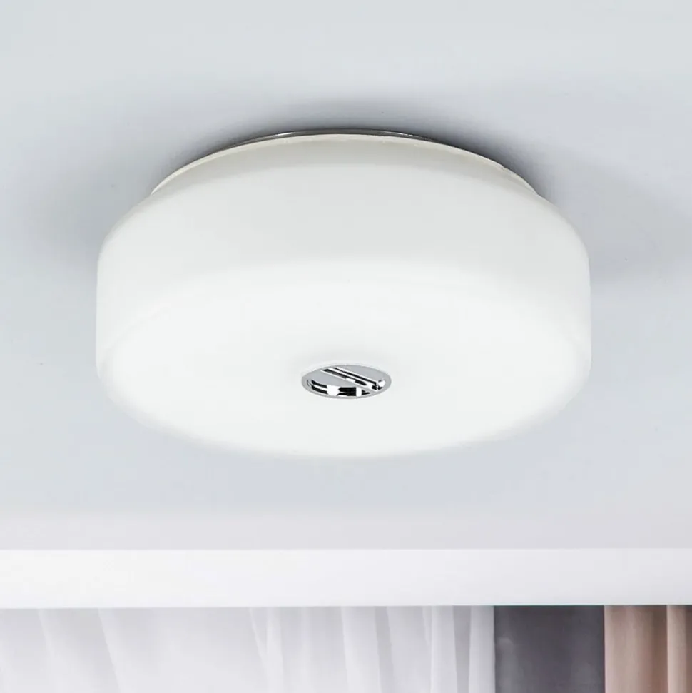 FLOS Mini Button taklampe laget av glass