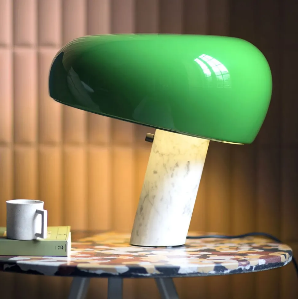 FLOS Snoopy bordlampe med dimmer, grønn