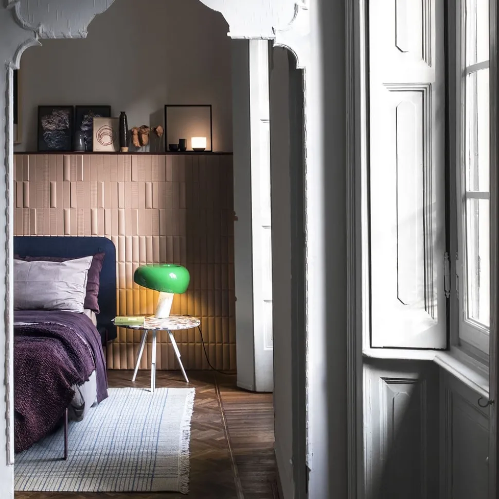 FLOS Snoopy bordlampe med dimmer, grønn