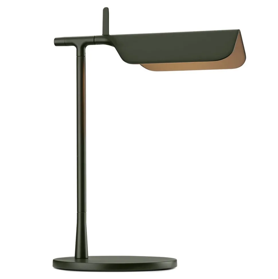FLOS Tab T LED-bordlampe, matt mørkegrønn