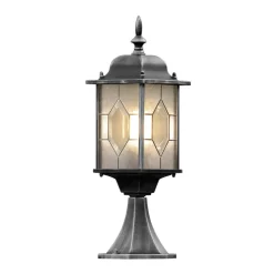 Flott MILANO sokkellampe i svart og sølv