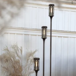 Folke LED-gatelampe kan monteres i 3 høyder