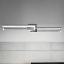 Frame LED-taklampe, fjernkontroll, krom