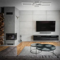 Frame taklampe firkant 3 lyskilder CCT aluminium