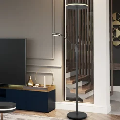 Franklin LED-uplight, leselampe, antrasitt