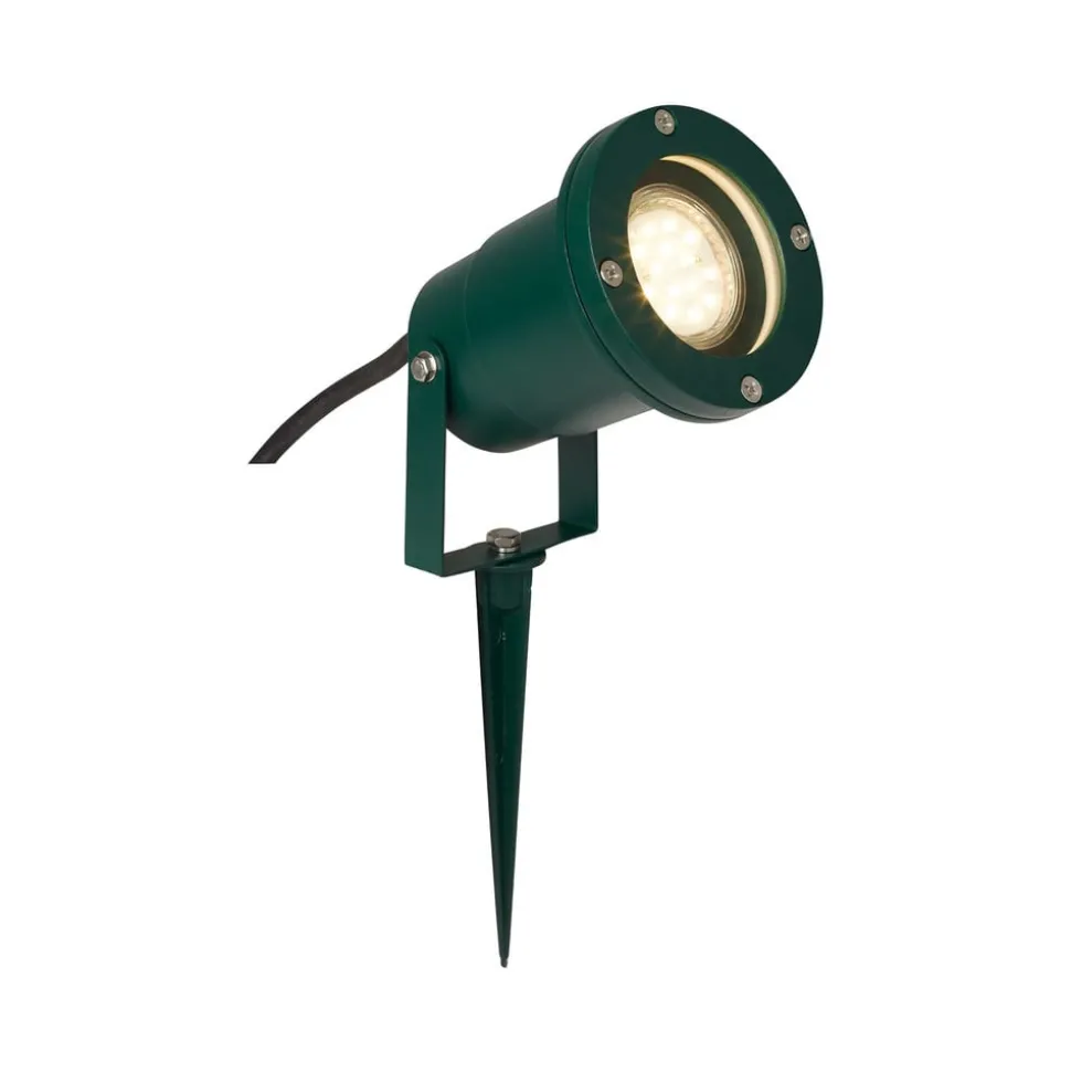 Frasco spot med jordspyd, grønn, aluminium, glass, GU10