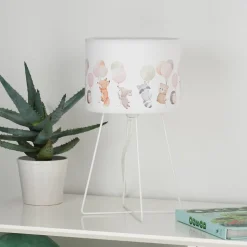 Freddy bordlampe, fargerik, dyr, E14, høyde 32,5 cm