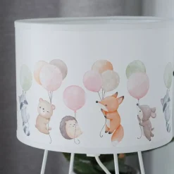 Freddy bordlampe, fargerik, dyr, E14, høyde 32,5 cm