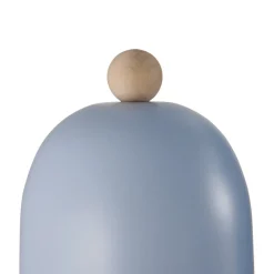 Gaston vegglampe med kabel og støpsel, metall, blå