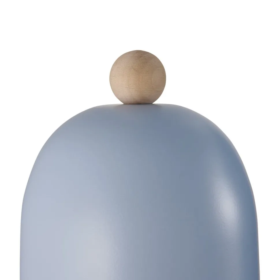 Gaston vegglampe med kabel og støpsel, metall, blå