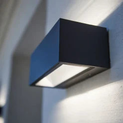 Gemini utendørs LED-vegglampe, RGBW, smart