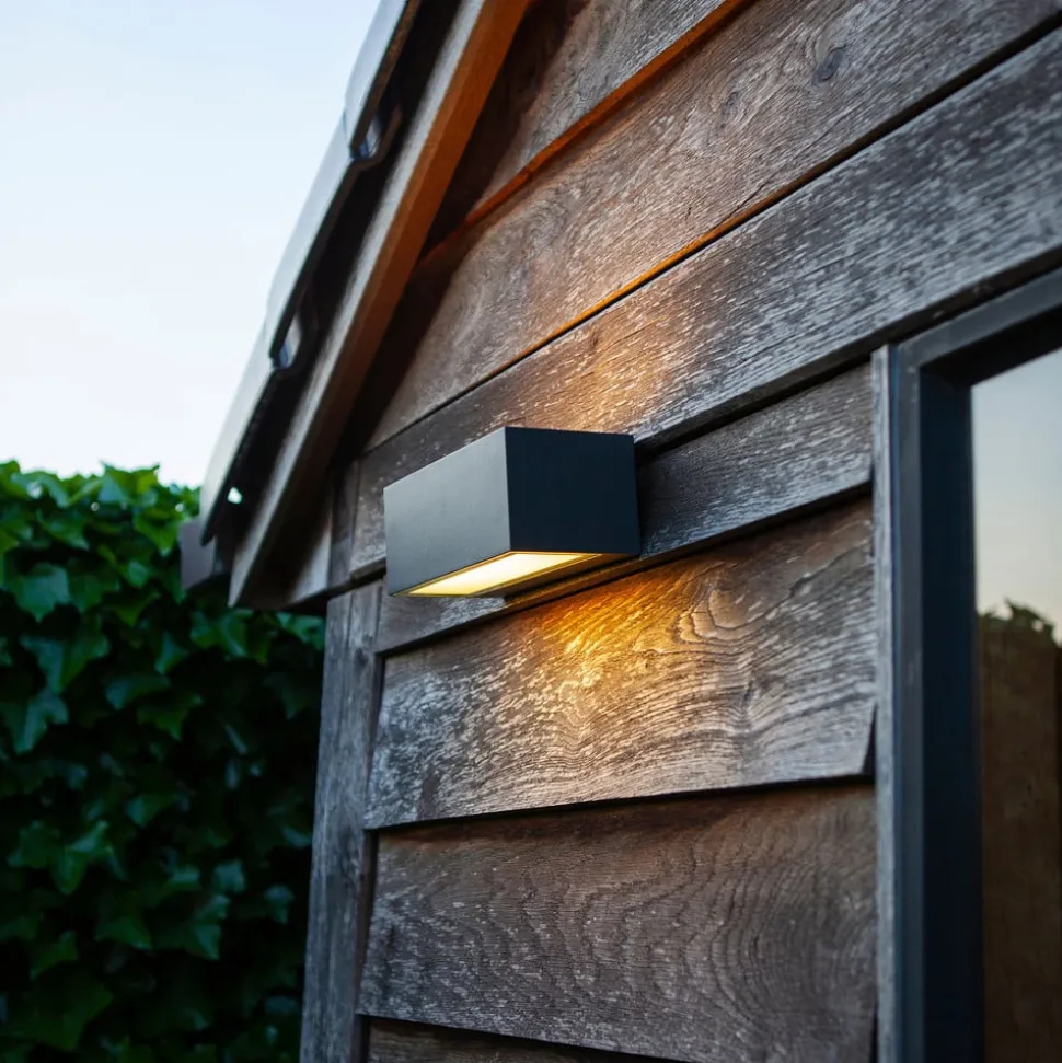 Gemini utendørs LED-vegglampe, RGBW, smart