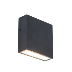 Gemini XF utendørs LED-vegglampe, matt svart