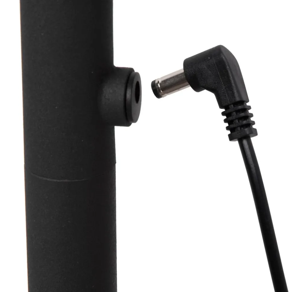 Gilly oppladbar LED-gulvlampe, svart