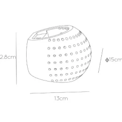 Gipsy vegglampe laget av gips