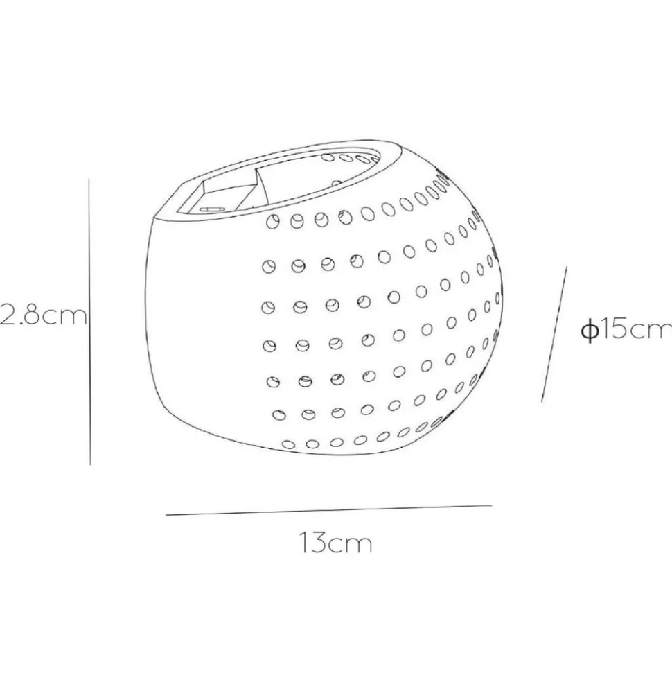 Gipsy vegglampe laget av gips