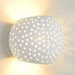 Gipsy vegglampe laget av gips