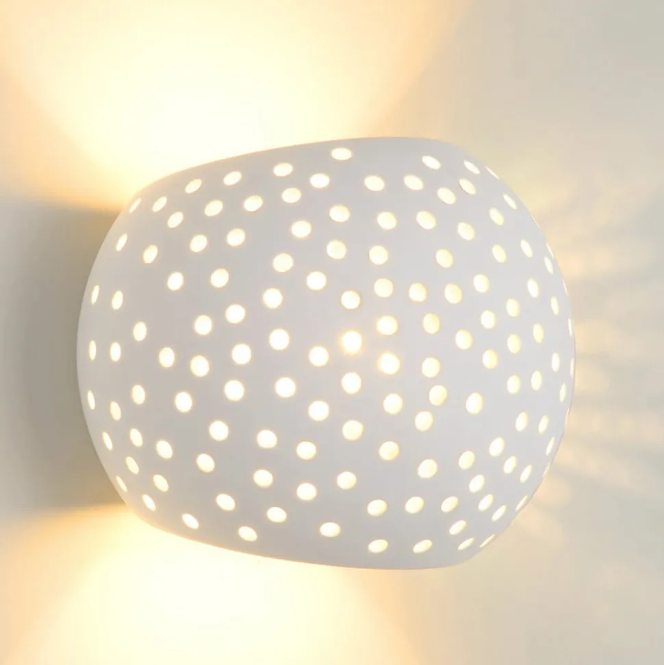 Gipsy vegglampe laget av gips