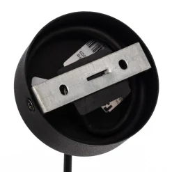 Glass-hengelampe Sol, Ø 35cm svart/klar