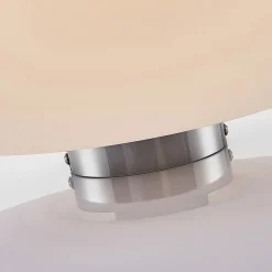 Glasstaklampe Bibiane, opalhvit