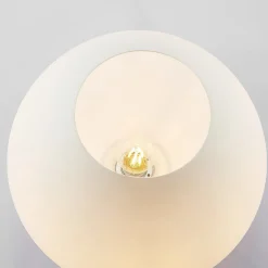 Glasstaklampe Bibiane, opalhvit