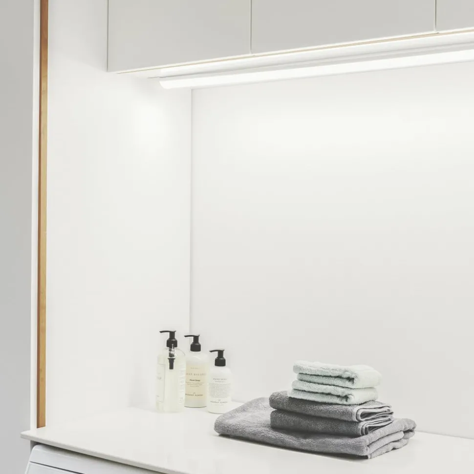 Glendale LED-lyslist, 119 cm, IP20, plast, hvit