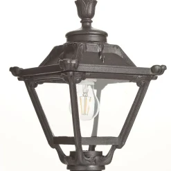 Golia utendørs vegglampe, svart, klar 2 700 K