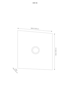 Grande ringplate i stål