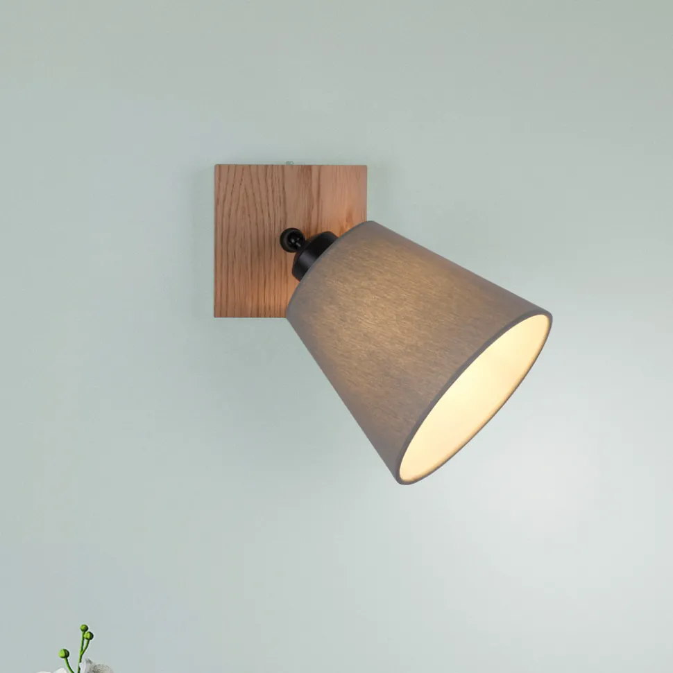 Grønn Michel veggspot med stoffskjerm