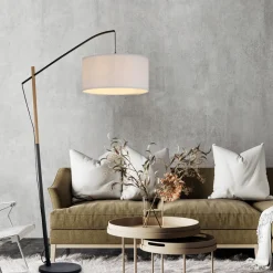 Grønn Sofie gulvlampe med papirskjerm