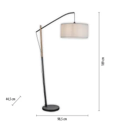 Grønn Sofie gulvlampe med papirskjerm