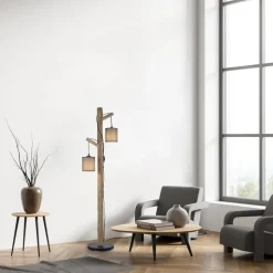 Grønn Tribu gulvlampe med papirskjermer