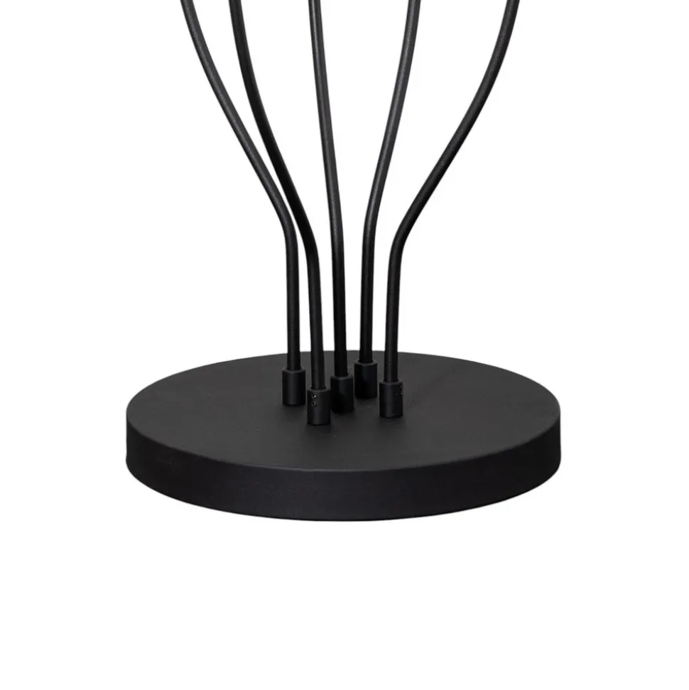 Gulvlampe Bonibon 13231 svart metall høyde 155 cm 5 lyskilder