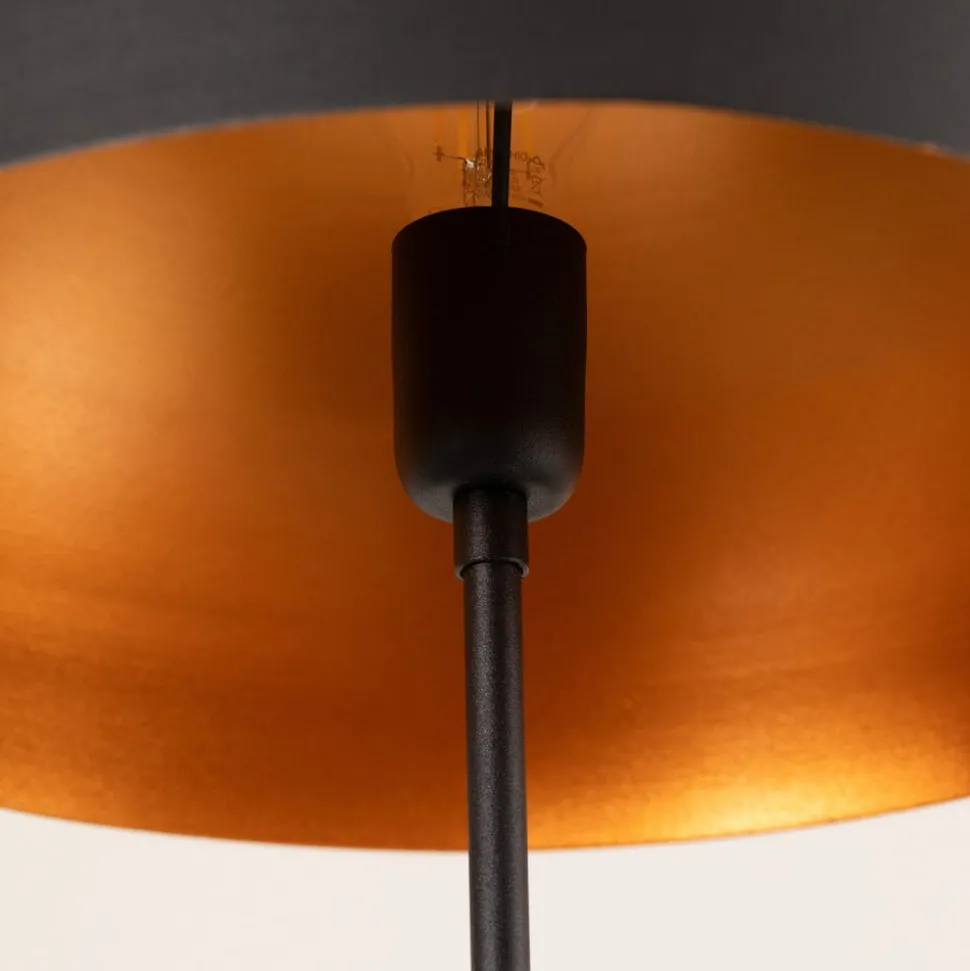 Gulvlampe Can-NT-113-1, svart metall treben, høyde 170 cm