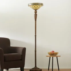 Gulvlampe Diamond i Tiffany-stil